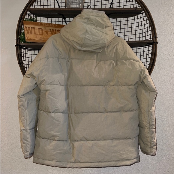 Madewell Holland Quilted Puffer Parka Jacket size Small color beige - Picture 10 of 13